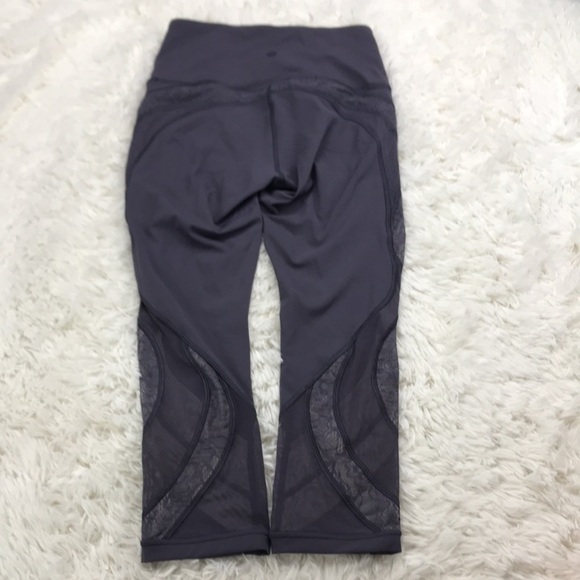 Lululemon Wunder Under Crop 21" *Lace Moonwalk - Picture 5 of 7